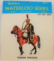 Squadron Wateroo Series 2003 Hussar Trooper 1/32 Scale 54mm Kit No. 2003 - $17.75