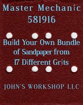 Build Your Own Bundle Master Mechanic 581916 1/4 Sheet No-Slip Sandpaper 17 Grit - £0.78 GBP