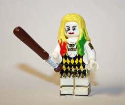 Building Toy Harley Quinn Red and Green Hair Minifigure Gift Christmas - £5.92 GBP