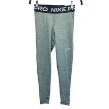 Nike Pro 365 Womens Leggings Gray Size S Dri-Fit Mid Rise Full Length Ti... - £38.99 GBP