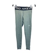 Nike Pro 365 Womens Leggings Gray Size S Dri-Fit Mid Rise Full Length Ti... - £38.76 GBP