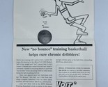 1970s VOIT No Dribble Basketball XB20 Vintage Print Ad Ephemeral - $9.74