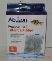 Aqueon Replacement Filter Cartridges Large L 3 pack New! Quiet Flow Fish Tank - $26.23