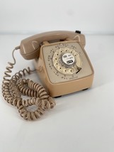 Vintage GTE Automatic Electric Rotary Dial Beige Phone with Volume Dial Model 80 - £11.65 GBP