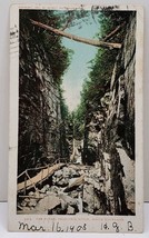 1901 The Flume Franconia Notch, White Mountains 1905 to Randolph Va. Postcard D3 - £10.35 GBP