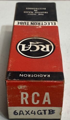 Vintage NOS RCA Radiotron 6AX4GTB Vacuum Electron Tube Tested NEW OLD STOCK - $4.99