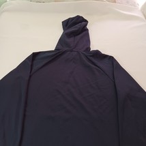 Reebok Hoodie Men's Large Blue Pullover Sweatshirt Spellout Long Sleeve Chest 48 image 11