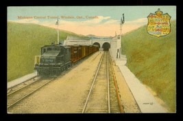 Vintage Postcard Michigan Central Railroad Tunnel Windsor Ontario Canada - $12.86