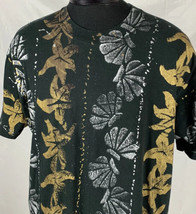 Vintage ART T Shirt Single Stitch All Over Print TeeUSA 80s 90s Artist Logo - £19.69 GBP