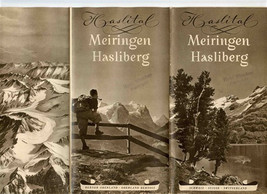 Meriringen Hasliberg Brochure Berner Oberland Switzerland 1950&#39;s - $21.78