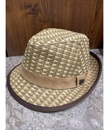 PETER GRIMM FEDORA 100% Natural Fibers Vintage Look Size S/M Tan Brown - $27.34 CAD