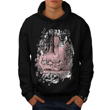 Wellcoda Buddha Meditation Mens Hoodie, Hindu Casual Hooded Sweatshirt - £27.16 GBP+