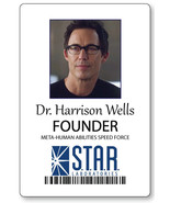 DR HARRISON WELLS FROM THE FLASH NAME BADGE HALLOWEEN COSPLAY MAGNET BACK - $22.32 CAD