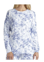 Halston Women&#39;s Fashion Tie-Dye Raglan Sweatshirt Medium (8-10) Blue Tie... - $33.88 CAD