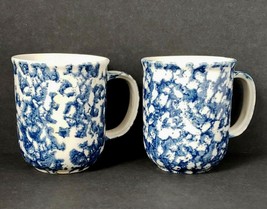 2-Vintage Tienshan Folk Art Animals 8 oz. Stoneware Coffee Mug Cup - $19.77