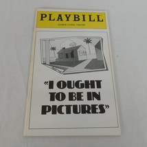 Ought To Be Pictures Playbill May 1980 Ron Leibman Dinah Manoff Joyce Va... - £10.65 GBP