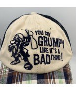 Disney World You Say I&#39;m Grumpy Like It&#39;s a Bad Thing Plaid Cap Hat - €12,16 EUR