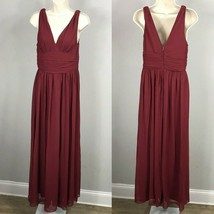 Ever Pretty Empire Waist Burgundy Formal Dress ~ Sz 4 ~ Sleeveless ~ Bri... - £26.00 GBP