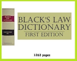 Blacks Law Dictionary 1st Edition 1891 ---eBook--  (pdf) --  (ISBN 78376437511) - £1.53 GBP