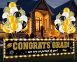 2024 Graduation Banner Party Decorations with LED Light, Graduation Cong... - $29.77