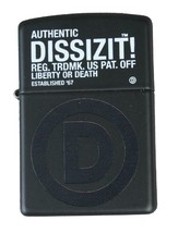 Dissizit! los Ángeles Negro Registrada D&#39; Zippo Mechero 2011 Mancha Nuevo Caja - £23.87 GBP