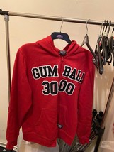 Gumball 3000 Rally Car Racing Y2k VNTG red Embroidered Heavyweight Hoodie L - £28.02 GBP