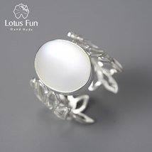 18K Gold Hollow Flower Big Artificial Moonstone Adjustable Rings for Women Real  - £37.90 GBP