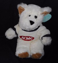 17&quot; VINTAGE 1996 EMBRACE WHITE TEDDY BEAR ACME SWEATER STUFFED ANIMAL PL... - £20.70 GBP