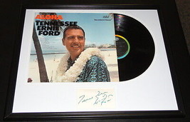 Tennessee Ernie Ford Signed Framed 16x20 Aloha Album Display - £117.00 GBP