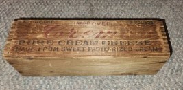 Vintage Cremo Cream Cheese Wood Crate Improved 3 Pound East Smithfield F... - £19.60 GBP