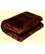 SOLARON King Caramel Brown Mink Blanket - $84.14
