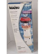 Malibu  LighthouseItem #157918 |Model #LZ308 Solar Lighthouse Rare 14” High - $134.45 CAD
