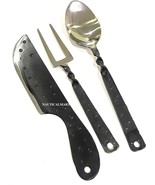  Stainless Steel Hammered Forged Medieval Dinner Utensil Set - $546.57 MXN