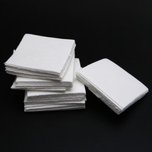 50 Sheets Ceramic Fiber Square Microwave Kiln Glass Fusing Paper For Household - £10.41 GBP