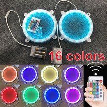 2x 6&quot; Cornhole Ring LED Lights 16 Color Change for Corn Hole Bean Bag To... - £28.30 GBP