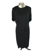 Vintage Women’s Edith Martin black cocktail sheath dress 8 10 12 - £43.25 GBP