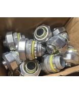 Box of 20 Centaur WILQA1050 1/2&quot; Liquid Tight Connector Straight Zinc Di... - $47.51