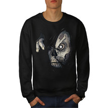 Zombie Skull Apocalypse Jumper Monster Head Men Sweatshirt - £14.18 GBP