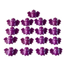 Lot Of 17 Halloween Blow Mold Purple Bat String Light Replacement Covers - £15.98 GBP