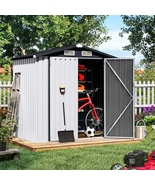6&#39; X 4&#39; Outdoor Storage Shed, Metal Shed &amp; Outdoor Storage Garden Tool B... - $15,294.63 MXN