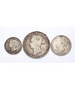1899 5C,1888 10C,1874 25C Argent Canada plein De 3 Pièces ( Vg-Vf État) - €47,28 EUR