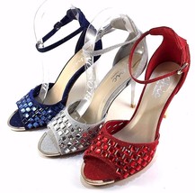 Chic by Lady Couture Honey High Heel Ankle Strap Dressy Sandals Choose S... - £19.58 GBP