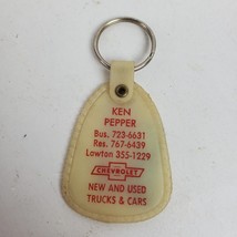 Vintage Chevrolet Key Chain Advertising Ken Pepper Lawton Oklahoma - $13.10