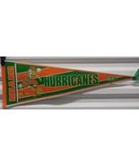 Vintage Tag Enterprises Mami Hurricanes Size 9&quot; x 26&quot; Felt Pennant SHIPS... - €21,35 EUR