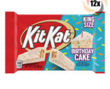 12x Packs Kit Kat Birthday Cake White Chocolate Wafer Candy Bars | King ... - £24.54 GBP
