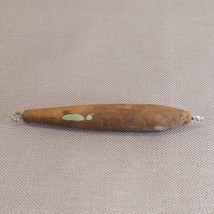 Vtg Wooden Fishing Lure Unfinished Blank Lure Some Hardware Installed 4.5&quot; Long - £21.36 GBP