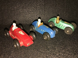 Vtg Collectible Lot (3) Metal Speedster Racecar Car U.S.A. Red &amp; Blue &amp; ... - £36.01 GBP