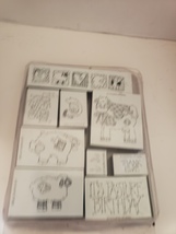 Stampin&#39; Up Foam Stamps Lot Farm Animals Pig Cow Sheep Pasture Birthday ^  - $10.00