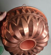 2 Coppertone 9-Cup Bundt Pan/Jello Mold Crown Turban Ring image 3