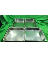 Lot of 4 Vollrath 30222 Super Pan V S/S Half Size x 2.5 D Food Pan" - $47.38